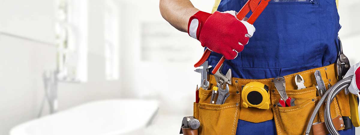 Home plumbing area prepared for a plumber during an emergency